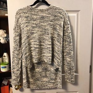 Grey Sweater with Open back detail